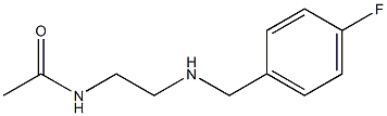 N-(2-{[(4-fluorophenyl)methyl]amino}ethyl)acetamide Structure