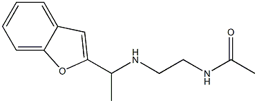 N-(2-{[1-(1-benzofuran-2-yl)ethyl]amino}ethyl)acetamide Structure