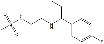 N-(2-{[1-(4-fluorophenyl)propyl]amino}ethyl)methanesulfonamide 구조식 이미지