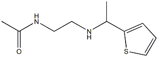 N-(2-{[1-(thiophen-2-yl)ethyl]amino}ethyl)acetamide Structure