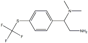N-(2-amino-1-{4-[(trifluoromethyl)thio]phenyl}ethyl)-N,N-dimethylamine 구조식 이미지
