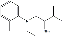 N-(2-amino-3-methylbutyl)-N-ethyl-2-methylaniline 구조식 이미지