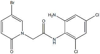 N-(2-amino-4,6-dichlorophenyl)-2-(5-bromo-2-oxo-1,2-dihydropyridin-1-yl)acetamide Structure