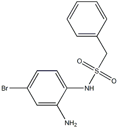 N-(2-amino-4-bromophenyl)-1-phenylmethanesulfonamide Structure