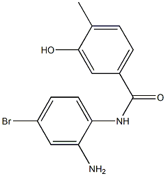 N-(2-amino-4-bromophenyl)-3-hydroxy-4-methylbenzamide 구조식 이미지