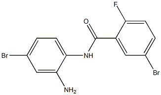 N-(2-amino-4-bromophenyl)-5-bromo-2-fluorobenzamide 구조식 이미지