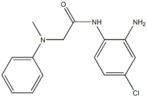 N-(2-amino-4-chlorophenyl)-2-[methyl(phenyl)amino]acetamide 구조식 이미지