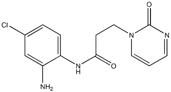 N-(2-amino-4-chlorophenyl)-3-(2-oxopyrimidin-1(2H)-yl)propanamide 구조식 이미지