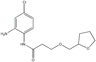 N-(2-amino-4-chlorophenyl)-3-(oxolan-2-ylmethoxy)propanamide Structure