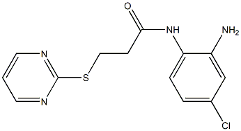 N-(2-amino-4-chlorophenyl)-3-(pyrimidin-2-ylsulfanyl)propanamide Structure