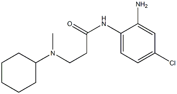 N-(2-amino-4-chlorophenyl)-3-[cyclohexyl(methyl)amino]propanamide 구조식 이미지