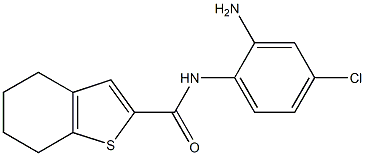 N-(2-amino-4-chlorophenyl)-4,5,6,7-tetrahydro-1-benzothiophene-2-carboxamide 구조식 이미지