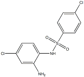 N-(2-amino-4-chlorophenyl)-4-chlorobenzene-1-sulfonamide 구조식 이미지