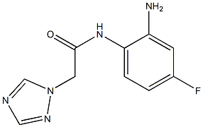 N-(2-amino-4-fluorophenyl)-2-(1H-1,2,4-triazol-1-yl)acetamide 구조식 이미지