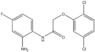 N-(2-amino-4-fluorophenyl)-2-(2,5-dichlorophenoxy)acetamide 구조식 이미지