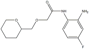 N-(2-amino-4-fluorophenyl)-2-(oxan-2-ylmethoxy)acetamide 구조식 이미지