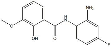 N-(2-amino-4-fluorophenyl)-2-hydroxy-3-methoxybenzamide 구조식 이미지