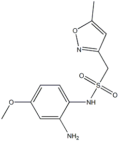 N-(2-amino-4-methoxyphenyl)-1-(5-methyl-1,2-oxazol-3-yl)methanesulfonamide 구조식 이미지