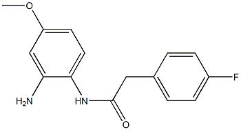 N-(2-amino-4-methoxyphenyl)-2-(4-fluorophenyl)acetamide 구조식 이미지