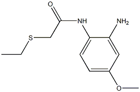 N-(2-amino-4-methoxyphenyl)-2-(ethylsulfanyl)acetamide 구조식 이미지