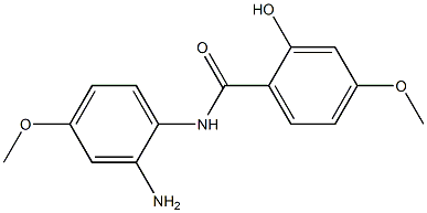 N-(2-amino-4-methoxyphenyl)-2-hydroxy-4-methoxybenzamide 구조식 이미지