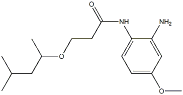 N-(2-amino-4-methoxyphenyl)-3-[(4-methylpentan-2-yl)oxy]propanamide 구조식 이미지