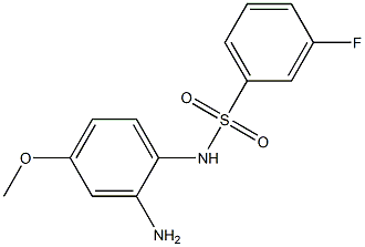 N-(2-amino-4-methoxyphenyl)-3-fluorobenzenesulfonamide Structure