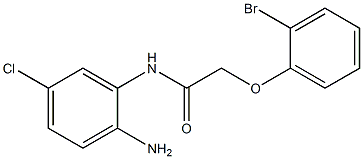 N-(2-amino-5-chlorophenyl)-2-(2-bromophenoxy)acetamide 구조식 이미지