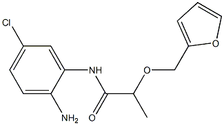 N-(2-amino-5-chlorophenyl)-2-(2-furylmethoxy)propanamide 구조식 이미지