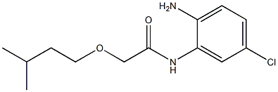 N-(2-amino-5-chlorophenyl)-2-(3-methylbutoxy)acetamide 구조식 이미지