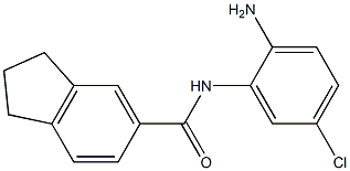 N-(2-amino-5-chlorophenyl)-2,3-dihydro-1H-indene-5-carboxamide 구조식 이미지