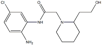 N-(2-amino-5-chlorophenyl)-2-[2-(2-hydroxyethyl)piperidin-1-yl]acetamide 구조식 이미지