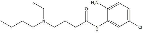 N-(2-amino-5-chlorophenyl)-4-[butyl(ethyl)amino]butanamide 구조식 이미지