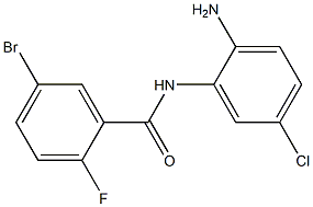 N-(2-amino-5-chlorophenyl)-5-bromo-2-fluorobenzamide Structure