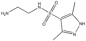 N-(2-aminoethyl)-3,5-dimethyl-1H-pyrazole-4-sulfonamide 구조식 이미지