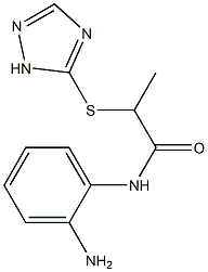N-(2-aminophenyl)-2-(1H-1,2,4-triazol-5-ylsulfanyl)propanamide Structure
