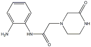 N-(2-aminophenyl)-2-(3-oxopiperazin-1-yl)acetamide 구조식 이미지