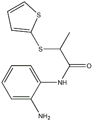 N-(2-aminophenyl)-2-(thiophen-2-ylsulfanyl)propanamide Structure