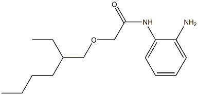 N-(2-aminophenyl)-2-[(2-ethylhexyl)oxy]acetamide 구조식 이미지