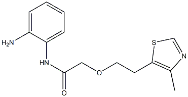 N-(2-aminophenyl)-2-[2-(4-methyl-1,3-thiazol-5-yl)ethoxy]acetamide Structure