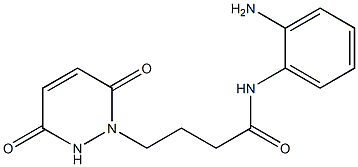 N-(2-aminophenyl)-4-(3,6-dioxo-3,6-dihydropyridazin-1(2H)-yl)butanamide 구조식 이미지