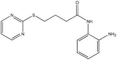 N-(2-aminophenyl)-4-(pyrimidin-2-ylsulfanyl)butanamide Structure