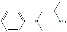 N-(2-aminopropyl)-N-ethyl-N-phenylamine 구조식 이미지
