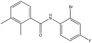 N-(2-bromo-4-fluorophenyl)-2,3-dimethylbenzamide Structure