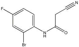 N-(2-bromo-4-fluorophenyl)-2-cyanoacetamide 구조식 이미지