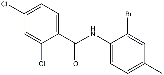 N-(2-bromo-4-methylphenyl)-2,4-dichlorobenzamide 구조식 이미지