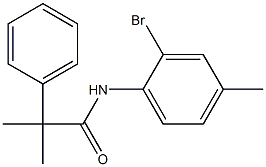 N-(2-bromo-4-methylphenyl)-2-methyl-2-phenylpropanamide 구조식 이미지