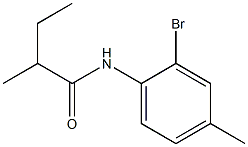 N-(2-bromo-4-methylphenyl)-2-methylbutanamide Structure