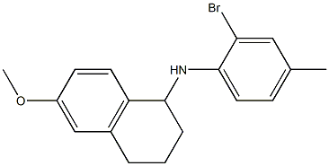 N-(2-bromo-4-methylphenyl)-6-methoxy-1,2,3,4-tetrahydronaphthalen-1-amine Structure