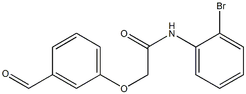 N-(2-bromophenyl)-2-(3-formylphenoxy)acetamide 구조식 이미지